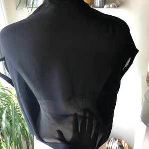 NEW! Ellen Tracy Sheer Back Sleeveless cardigan!